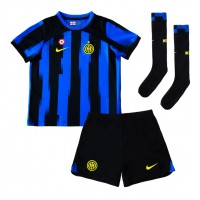 Inter Milan Henrikh Mkhitaryan #22 Replika babykläder Hemmaställ Barn 2023-24 Kortärmad (+ korta byxor)
